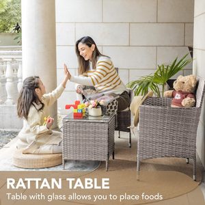 Ensemble de meubles en rotin d'extérieur compact Homall pour les espaces de balcon et de patio - Product Image 6