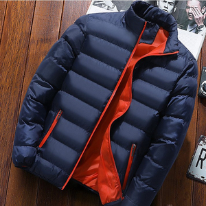 Puffer uniforms Women's Mid Length <b>Down</b> <b>Fill</b> Coat with heat transfer Trim Hooded Puffer Bubble Coat - Product Image 2