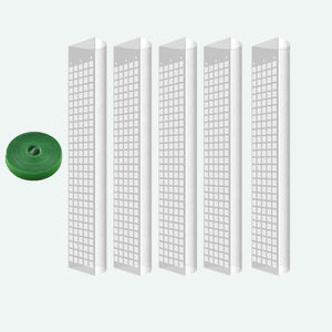 Poste de musgo modular en forma de D, recubierto de plástico, de 48 pulgadas, extensible con sistema de encaje a presión, para invernadero, soporte sencillo para plantas - Product Image 1