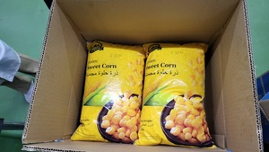 Maíz dulce congelado de grado A de primera calidad IQF 1KG a granel, envasado al vacío, fácil ebullición en 2 minutos/cocción al vapor/verduras frescas peladas en microondas - Product Image 2