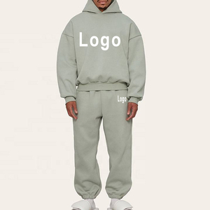 Sweats à capuche hommes logo personnalisé coton épais poids lourd sweats à capuche vierges de haute qualité chaud surdimensionné hommes sweats à capuche en éponge française - Product Image 5
