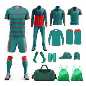 Disponible en colores personalizados Kit de fútbol con uniforme Conjunto Mochila Gorra Chándal Calcetines Jersey y chaquetas - Product Image 1