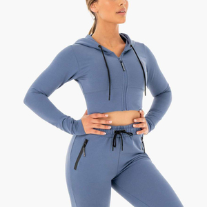 Sweat à capuche décontracté pour femme, en polaire, à épaules tombantes, col montant, design chaud pour l'hiver - Product Image 4