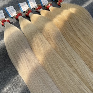 Oferta Especial: Extensiones de Cabello Vietnamitas Onduladas al Por Mayor, Cabello Rubio con Cutícula Alineada, Cabello Humano con Textura Natural Lisa, Sin Enredos - Product Image 1