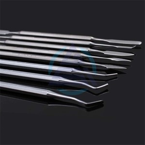 Espátula de polvo de cemento de relleno de resina compuesta, cuchara de cera mezcladora, cuchillo de tallado de acero inoxidable, juego Dental, instrumentos quirúrgicos - Product Image 3