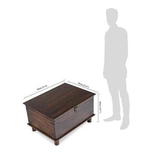 Solid Wood Traditional Convertible Jodhpur <b>Chaise</b> <b>Lounge</b> Box for Living Room - Product Image 6