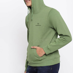 Pull à capuche en coton personnalisé pour enfant, vêtement à capuche uni - Product Image 2