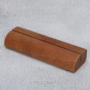 Wooden Business Card Note Clamp 5Pcs Wooden Business Card <b>Holder</b> <b>Photo</b> Display <b>Stand</b> Note Clamp Office Sign in Supplies - Product Image 6