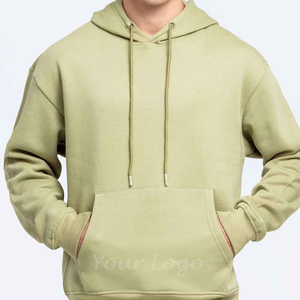 Sudadera con Capucha para Hombre, 100% Algodón, 450GSM, Diseño Sólido, Corte Recortado, Hombros Caídos, Logotipo Personalizado OEM - Product Image 2