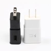 Cargador de Pared USB-A de 15W, 5V2A, Enchufe Estadounidense, Carga Rápida para iPhone, Samsung, Teléfonos Móviles Android