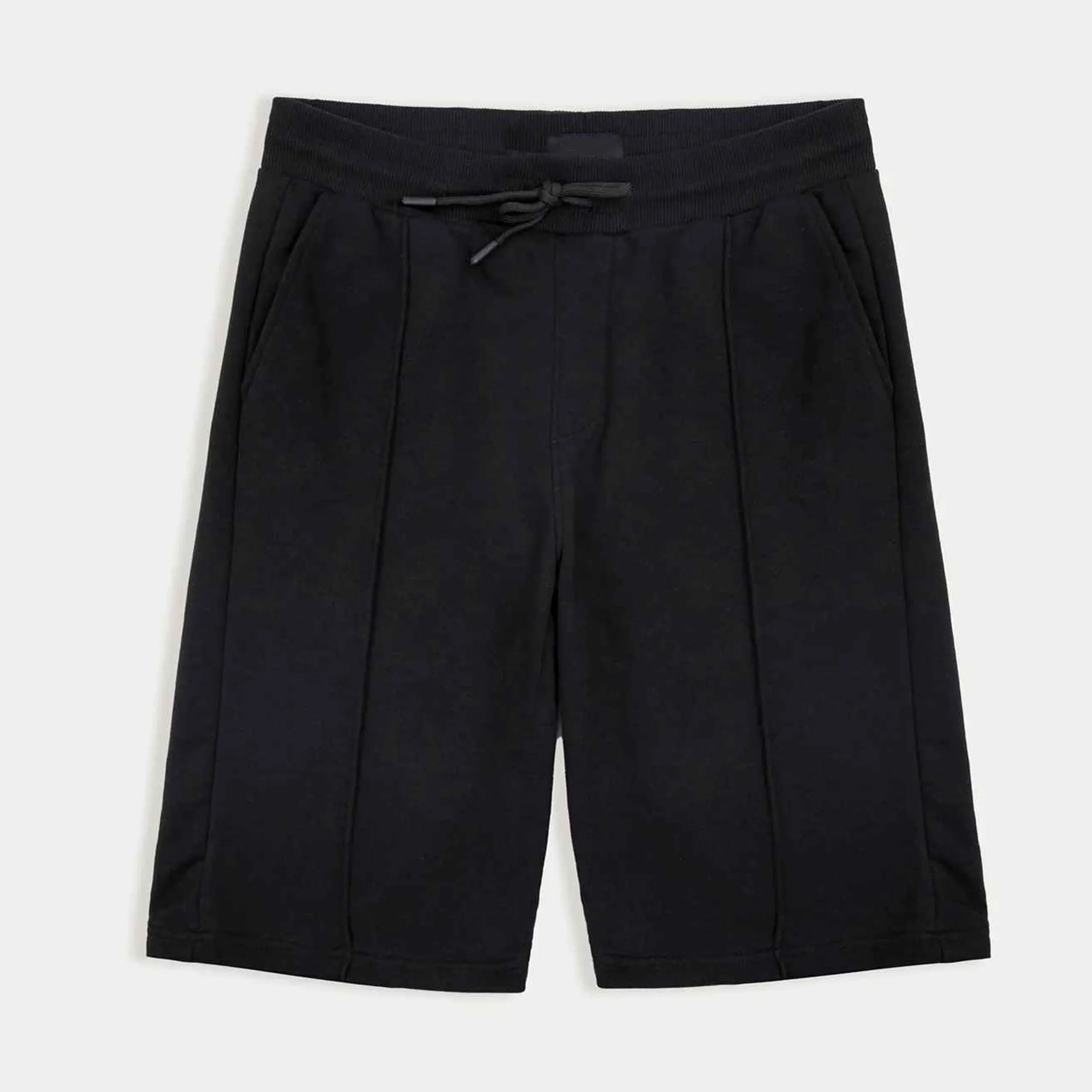 Alpha Creation kausale Verwässerung schwarze Farbe Vordere Seite Tasche Baumwolle Shorts für Herren kundenspezifische Basketballshorts für Herren