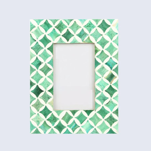 Cadre photo moderne de luxe rectangulaire en incrustation d'os, logo personnalisable, couleur personnalisée, taille personnalisée - Product Image 3