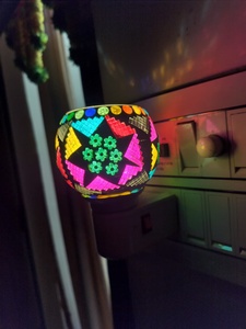 Modern Luxury Crystal Cut Mosaic Glass fragrance <b>lamp</b> for home decor - Product Image 2