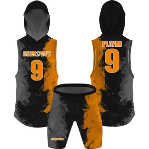 Ensemble de compression d'entraînement de joueur de football pour jeunes 7v7 de style américain Vêtements d'équipe 7v7 sublimés personnalisés Chemises uniformes respirantes - Product Image 2