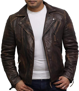 Chaqueta de Cuero Personalizada para Hombre, Ajustada, Cómoda, Chaqueta de Cuero Extra Grande, Chaqueta Cortavientos Transpirable para Hombre - Product Image 5