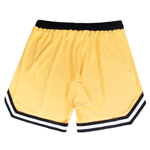 Pantalones cortos informales para hombre con cintura elástica Patrón sólido Pantalones cortos de malla de sublimación Cintura media Técnicas teñidas lisas hechas en Pakistán - Product Image 2