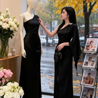Robe élégante pour femmes, robe à manches courtes, alliant parfaitement élégance, confort, décontracté et formel pour divers événements, maxi en soie