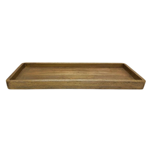 Plateau de service en bois de forme ronde parfait pour table basse Plateau en bois naturel Ajoutez un charme rustique à votre table par glowin fashion - Product Image 6