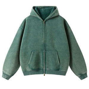 Sweat à capuche surdimensionné personnalisé de qualité supérieure, avec fermeture éclair, pour homme et femme, possibilité de personnaliser votre design ou votre couleur. - Product Image 4