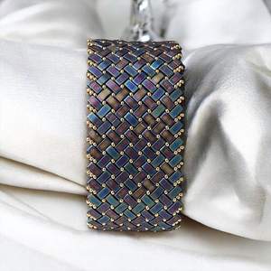 Bracelet manchette en perles faites à la main-Manchette pour femmes et filles - Product Image 3