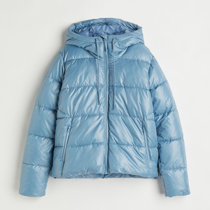 Chaquetas de burbujas de mujer de manga larga con aislamiento personalizado transpirable a prueba de viento de talla grande con cuello con capucha y cierre de cremallera para invierno - Product Image 5