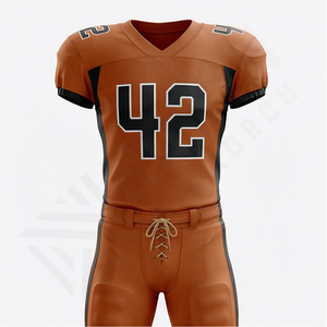 Conjunto de Pantalones y Camiseta de Fútbol Americano con Logotipo Personalizado, Nuevo Modelo, Uniforme Transpirable para Hombre, Color Personalizado Impreso, Nombre del Equipo, Ropa Deportiva de Alto Rendimiento - Product Image 1