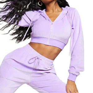 Marca personalizada moda chicas jóvenes chándal suave Spandex tela niños Joggers conjuntos niñas - Product Image 2