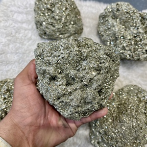 Cristal de Pirita de Alta Calidad, Racimo de Piedra Natural en Bruto, Espécimen Mineral de Oro de los Tontos, Decoración de Feng Shui de Lujo, Uso Curativo - Product Image 4