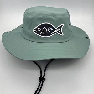 Haute qualité séchage rapide Nylon large bord Boonie casquette imperméable pêcheur seau chapeau Logo personnalisé pour la pêche à la plage - Product Image 4