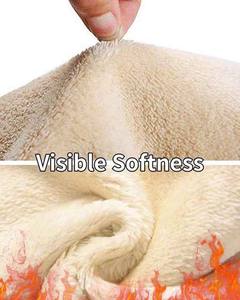 กางเกงวอร์มขนแกะเชอร์ปาใส่สบายใส่ได้ทั้งชายและหญิงเหมาะสำหรับใส่อยู่บ้านออกกำลังกายและกางเกงลำลองทรงตรงโค้งลายทาง - Product Image 3