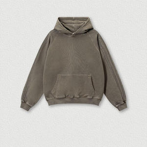 Sweat-shirts pour hommes en coton pur, style hip-hop, streetwear, lavage à l'acide, nouvelle arrivée, assurance commerciale - Product Image 2