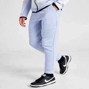 Conjunto Deportivo de Dos Piezas para Adultos, Chaqueta con Capucha y Pantalones Deportivos, Color Blanco y Azul Claro, Ropa Deportiva Informal para Entrenamiento, 100% - Product Image 2