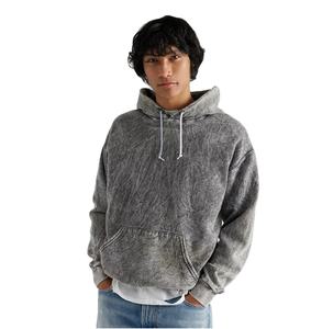 2025 sudaderas con capucha de lavado ácido personalizadas para hombres MOQ bajo 100% algodón lavado ácido Negro Sol desvanecimiento alta calidad 500 GSM Sudadera con capucha hombres - Product Image 6