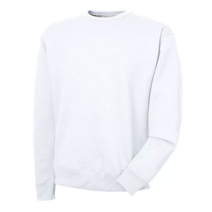 2025 alta calidad bordado cuello redondo sudadera Unisex hecho a medida 100% algodón cuello redondo sudadera hombres sudaderas en blanco - Product Image 2