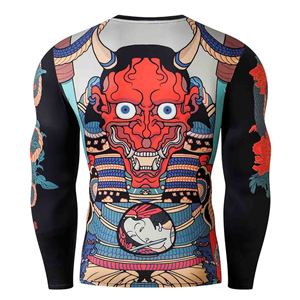 Camiseta de Compresión Sublimada para BJJ MMA, Rashguard con Estampado Personalizado, Transpirable, Antibacteriana, de Secado Rápido, para Hombre, OEM, Grappling 2026 - Product Image 3