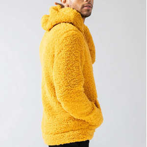 2025 OEM Custom Pullover Cashmere Shearling Berber <b>Sherpa</b> <b>Fleece</b> Hoodies for <b>Men</b> Polar <b>Fleece</b> Hoodie - Product Image 3