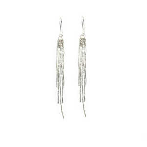 ต่างหูเงินแท้ 92.5 ดีไซน์เก๋ รูปทรงโคมระย้า น้ำหนัก 4.77 กรัม - Product Image 1