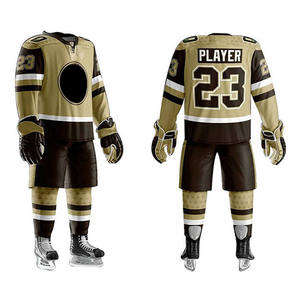 Maillots de hockey sur glace personnalisés OEM, ensembles uniformes, vêtements de hockey sublimés respirants, équipes, vente en gros, prix bas, service OEM rapide - Product Image 1
