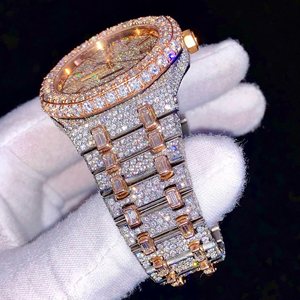 Reloj de Moissanita con Incrustaciones de Diamantes al por Mayor |   Diseño Presidencial de Lujo con Esqueleto VVS - Product Image 3