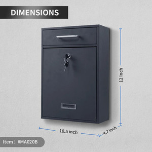 Caja de paquetes de gran volumen Caja de paquetes para exteriores Caja de acero galvanizado Negro Amarillo Blanco Naranja Estilo personalizado Característica de color de jardín - Product Image 4