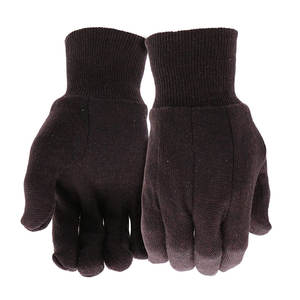 Top Quality Best Selling Brown Jersey Glove Reusable Breathable Hand Protection UV Safety High <b>Sale</b> Working Gloves - Product Image 2