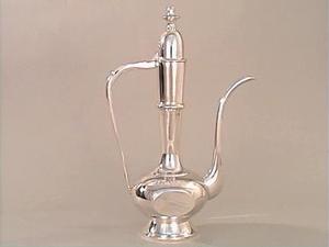 Pichet à filtre à eau/pichet à eau en verre vert vintage/pichet à eau en verre de mariage cadeau de retour carafe en argent pichet en laiton - Product Image 4