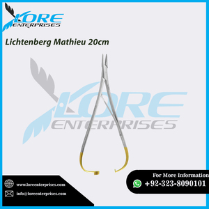 Manual de uso clínico Portaagujas de acero inoxidable Lichtenberg Mathieu 20cm Fábrica al por mayor por Lore - Product Image 6