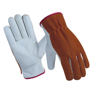 Gants de sécurité en cuir de vache à grain fendu Premium XL Protection industrielle anti-coupure en aramide ignifuge confortable - Product Image 6