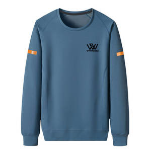 Sudadera básica de cuello redondo para hombre hecha a medida al por mayor en algodón 100% para la temporada de invierno - Product Image 1