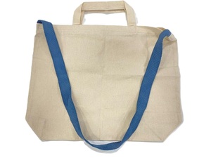 Bolsa de lona de algodón personalizable para damas portátil con dos estilos diferentes de asas para la moda de verano - Product Image 3