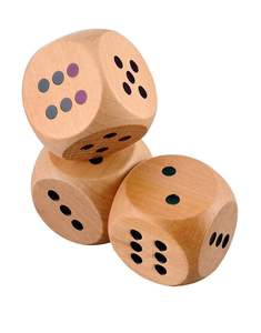 Dés en bois faits à la main, accessoires de jeu de table pour les soirées de jeux de société en famille, dés en bois naturel durables - Product Image 4