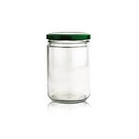 Frasco Redondo para Encurtidos de Grado Alimenticio, Recipiente de Vidrio Transparente de 500 ml, Tipo Sellado, para Encurtidos y Marinados de Vegetales