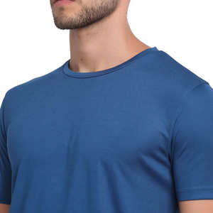 T-shirt pour homme en coton 100% à la vente, coupe ample, imprimé, couleur unie, matière de haute qualité - Product Image 3