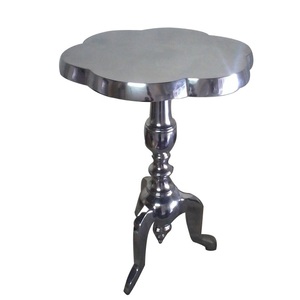 Taburete de diseño martillado con Acabado niquelado de alta calidad para muebles de restaurante y Hotel, accesorios de decoración, taburete de aluminio - Product Image 3